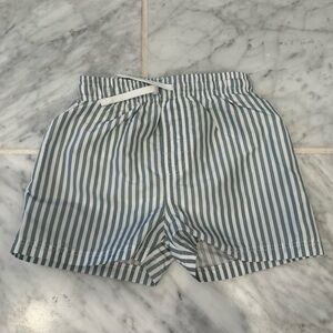 H&M Baby Green and White Swim Trunks